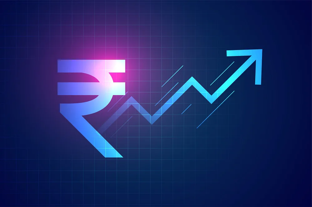 digital illustration of the Indian Rupee symbol (₹) , what-are-tariffs