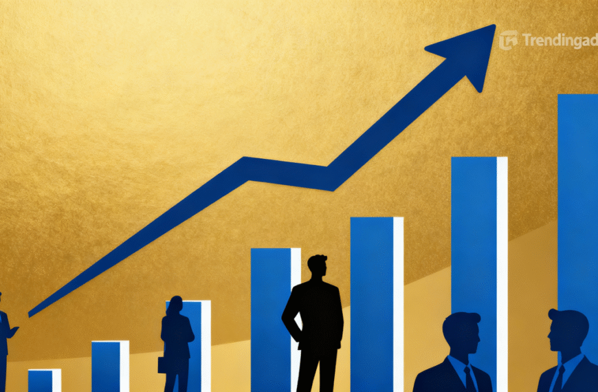 Modern finance-themed image with upward-trending graphs, midcap company silhouettes, in gold and blue colors, featuring a subtle Trendingadda.in watermark Motilal Oswal Midcap Fund