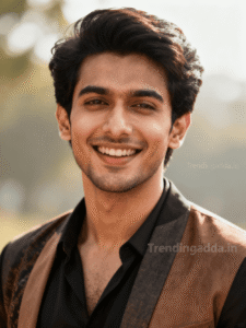 Home 1 Portrait of a smart and exciting person with confident expression and stylish outfit, featuring a subtle Trendingadda.in watermark at the bottom right corner