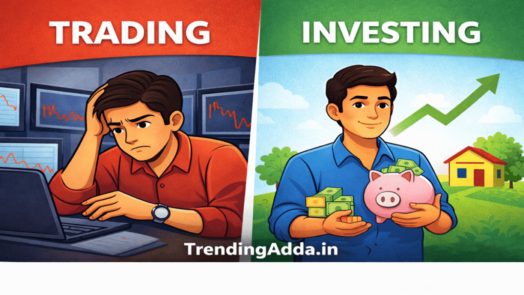 Trading vs Investing: Which One Is Right for You? 1 Trading vs Investing in India - Chandan and Ganesh example, Investors