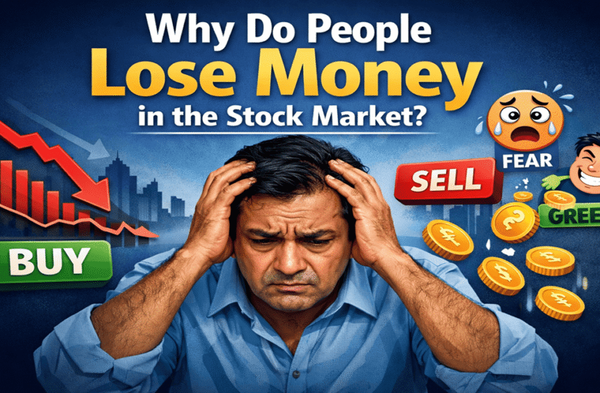Why do people lose money in the stock market due to fear and greed