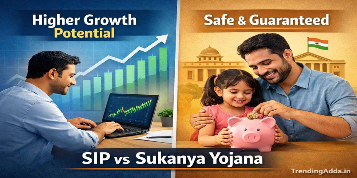 A practical comparison between SIP and Sukanya Samriddhi Yojana for long-term financial planning.