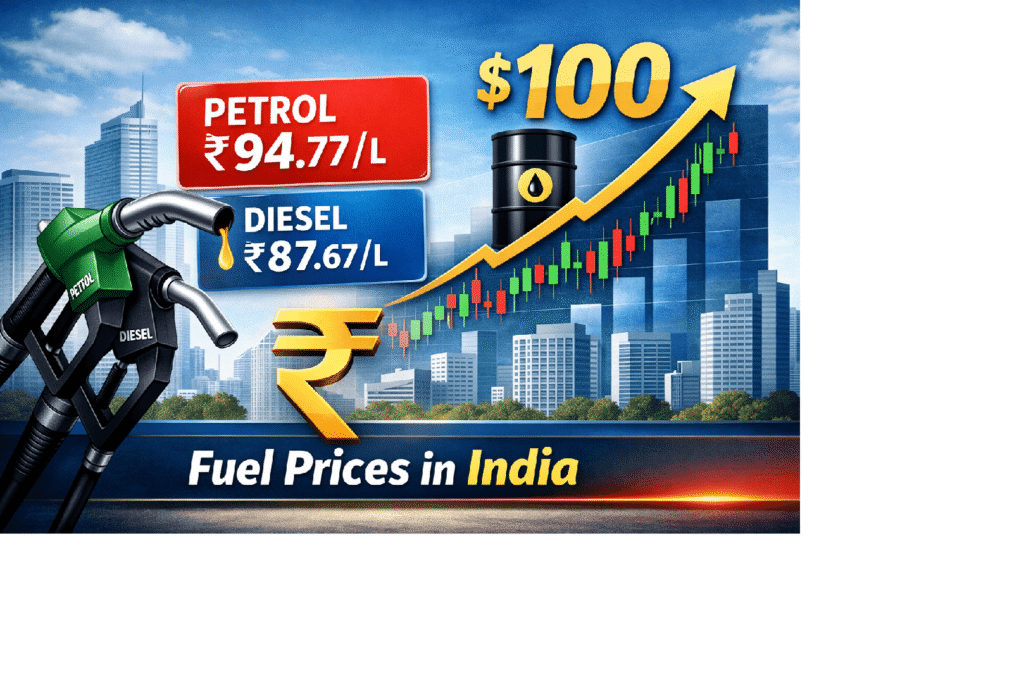 Petrol diesel price today in India as crude oil crosses $100 per barrel