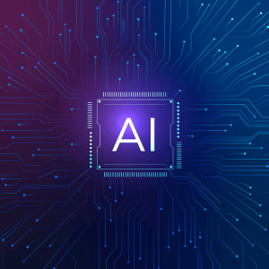 Artificial Intelligence chip with digital neural circuit Trends background